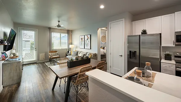 2-Bedroom LR From Kitchen